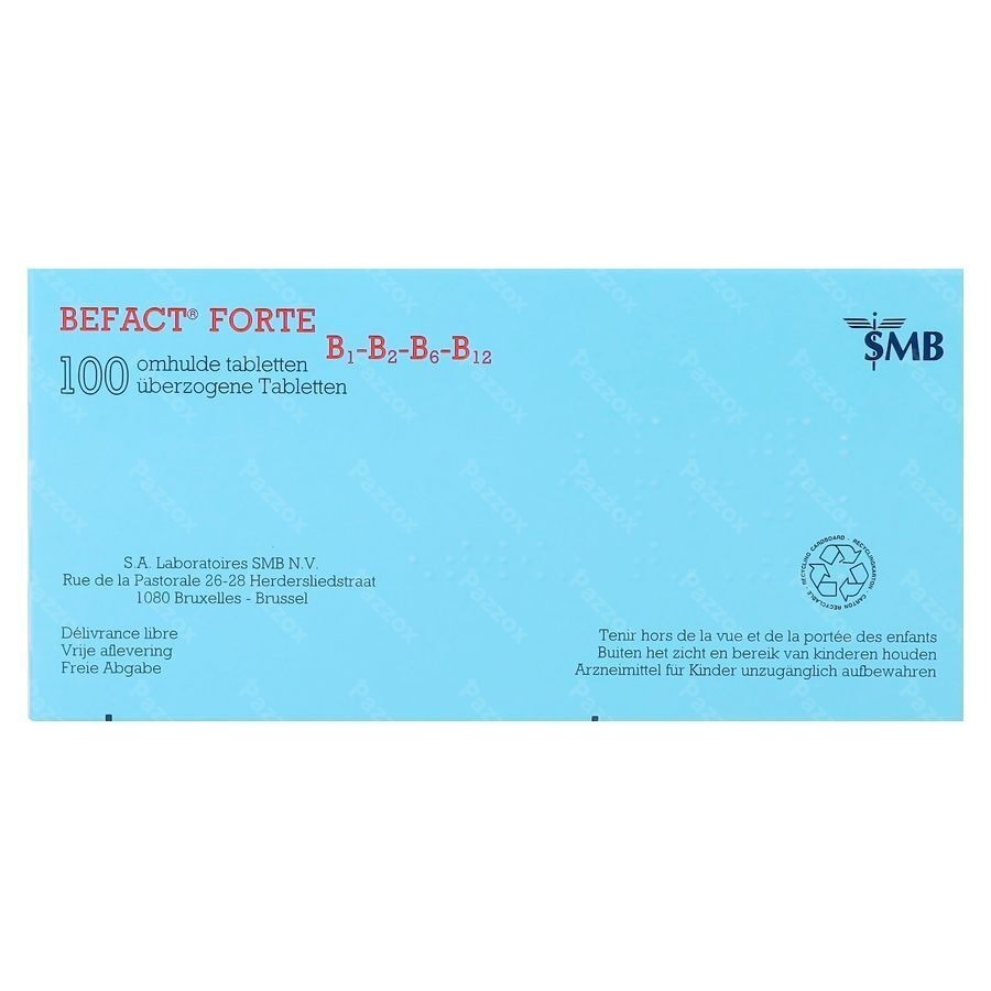 Befact Forte B1-B2-B6-B12 100 Tabletten