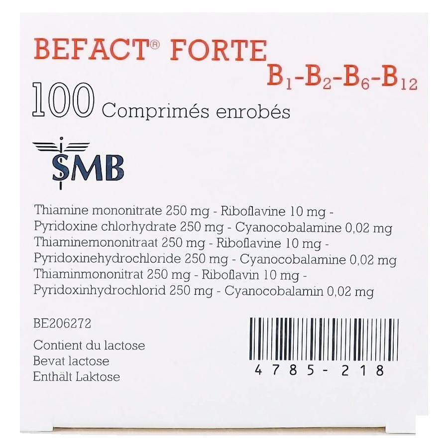 Befact Forte B1-B2-B6-B12 100 Tabletten