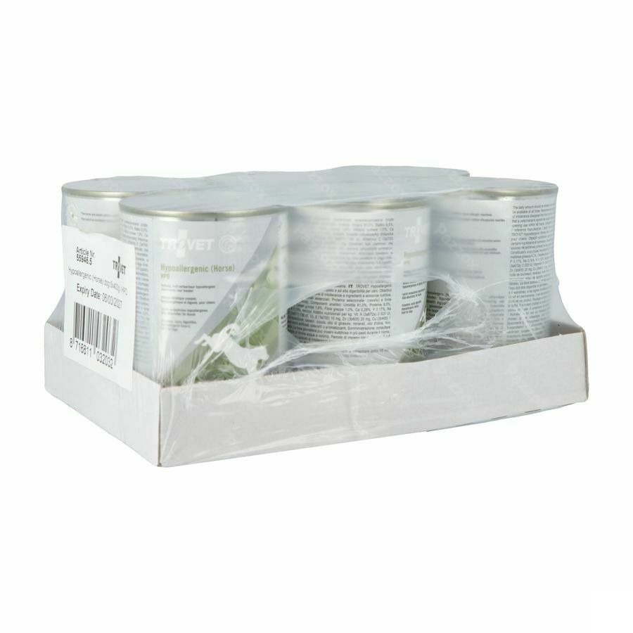 Trovet Hpd Hypoallergenic Hond Horse 6x400g Vmd