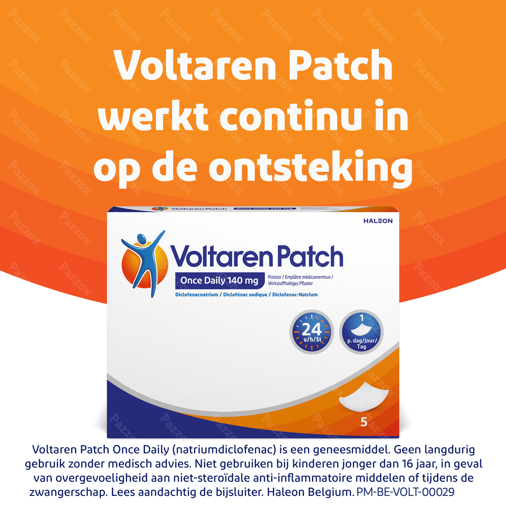 Voltaren Patch 140mg Once Daily 5 Pleister