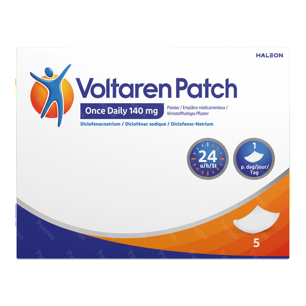 Voltaren Patch 140mg Once Daily 5 Pleister
