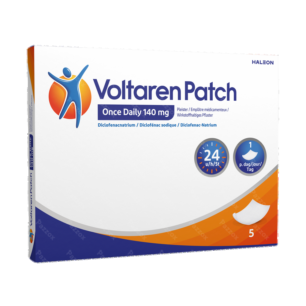 Voltaren Patch 140mg Once Daily 5 Pleister