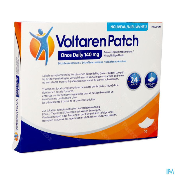 Voltaren Patch 140mg Once Daily 10 Pleisters