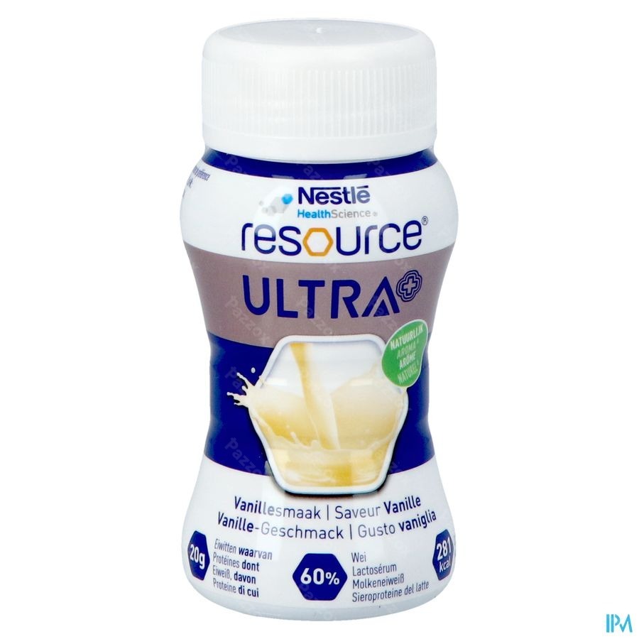 Resource Ultra+ Vanillesmaak 4x125ml Nf
