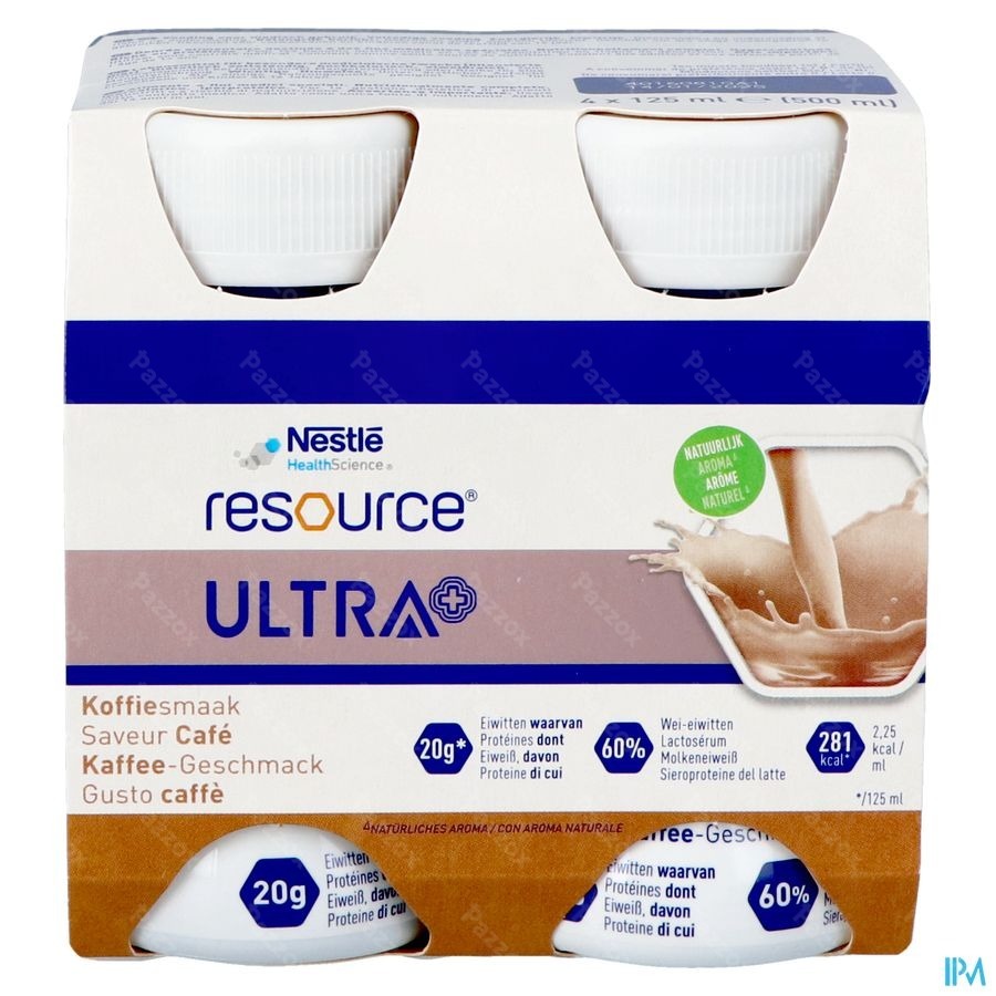 Resource Ultra+ Koffiesmaak 4x125ml Nf
