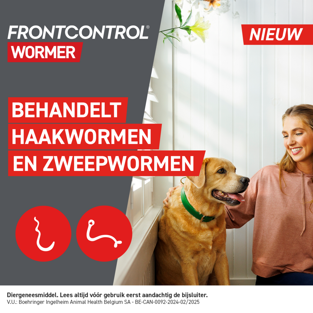 Frontcontrol Wormer XL Honden 2 Tabletten