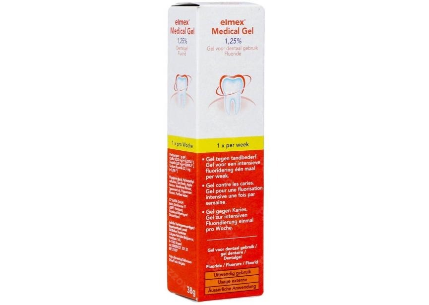 Elmex Medical Dentaal Gel 1,25% Tube 38g Nf