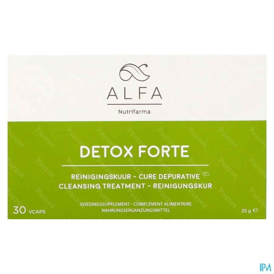 Alfa Detox Forte 30 Plantaardige Capsules