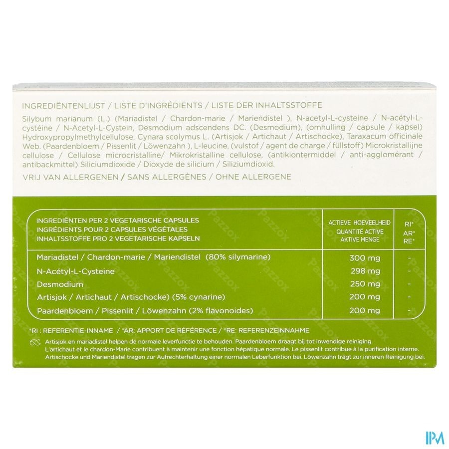 Alfa Detox Forte 30 Plantaardige Capsules