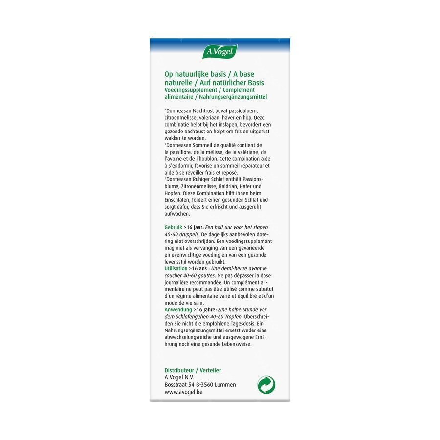 A.Vogel Dormeasan Nachtrust Druppels 100ml