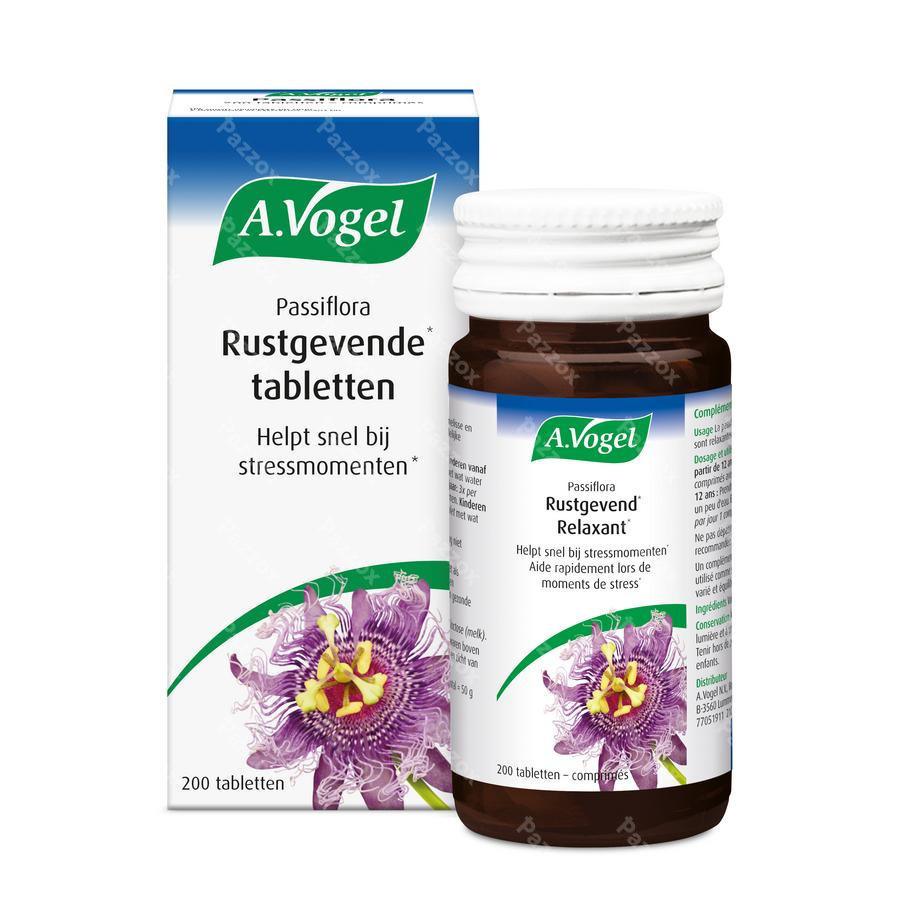 A.Vogel Passiflora Rustgevende Tabletten 200 stuks