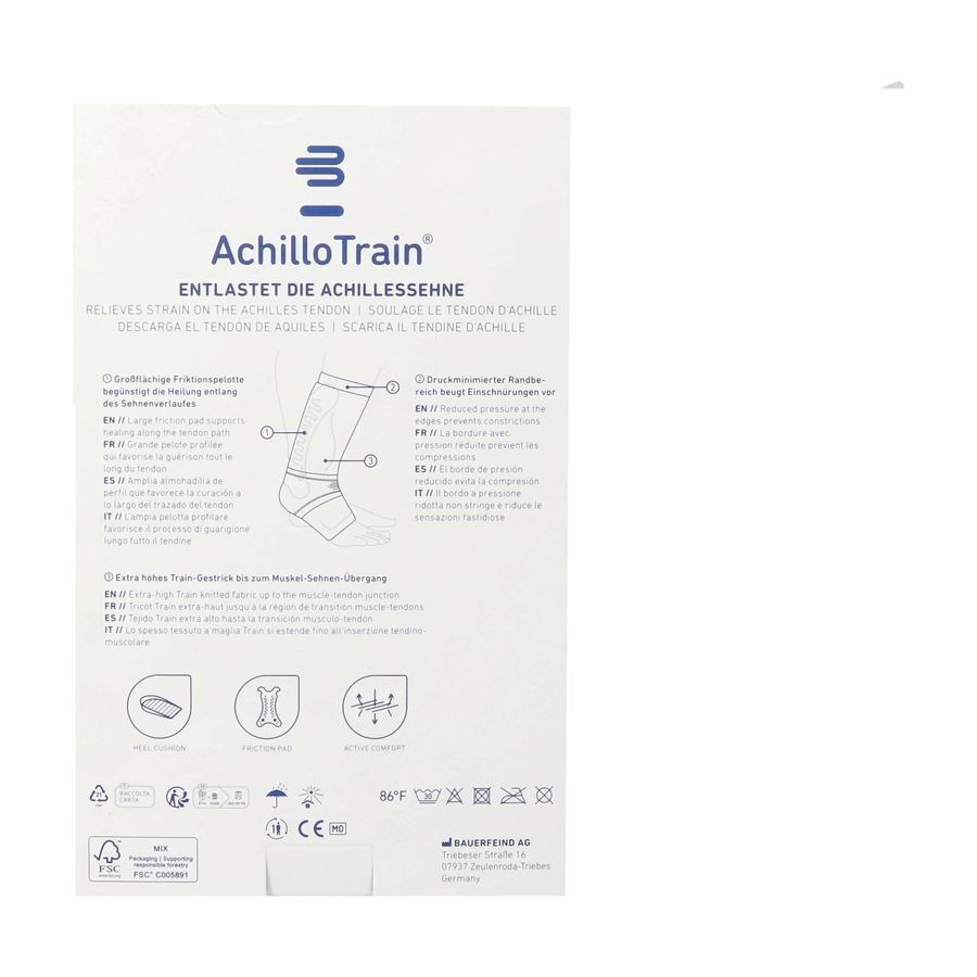 Achillotrain Enkelbandage Zwart M4