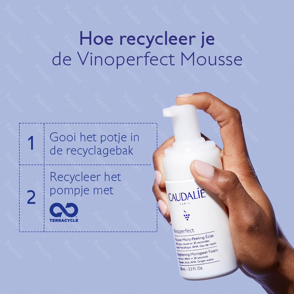 Caudalie Vinoperfect Micro-peeling Mousse Stralende Huid 100ml