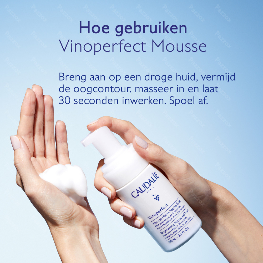 Caudalie Vinoperfect Micro-peeling Mousse Stralende Huid 100ml