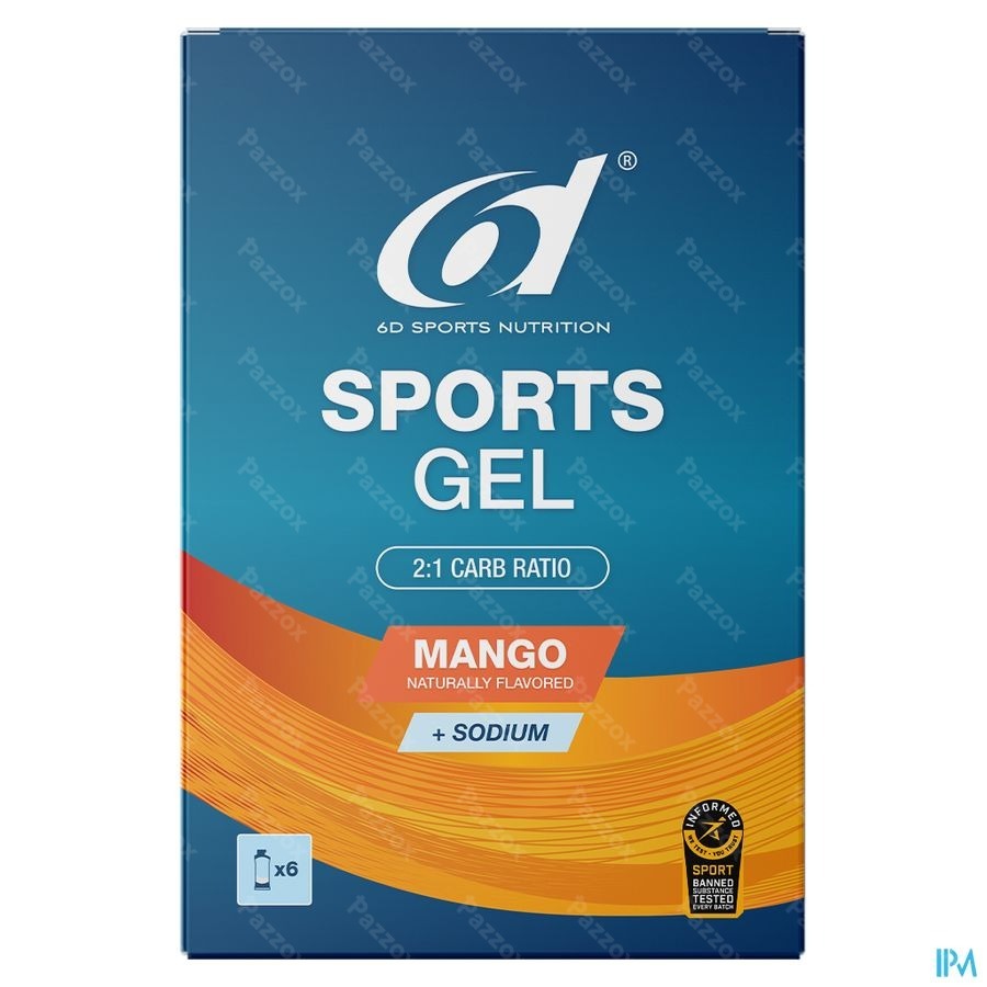 6d Sports Gel Mango 6x45ml