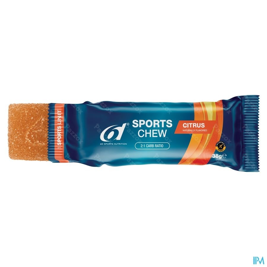 6d Sports Chew Citrus 10x38g