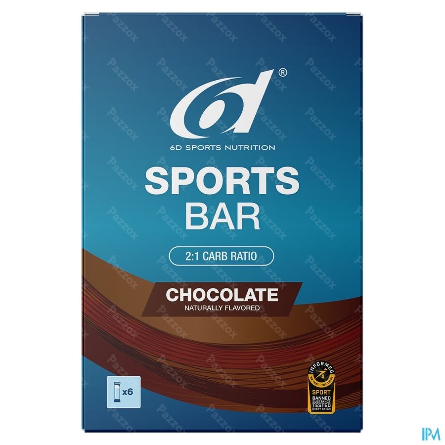 6d Sports Bar Chocolate 6x46g