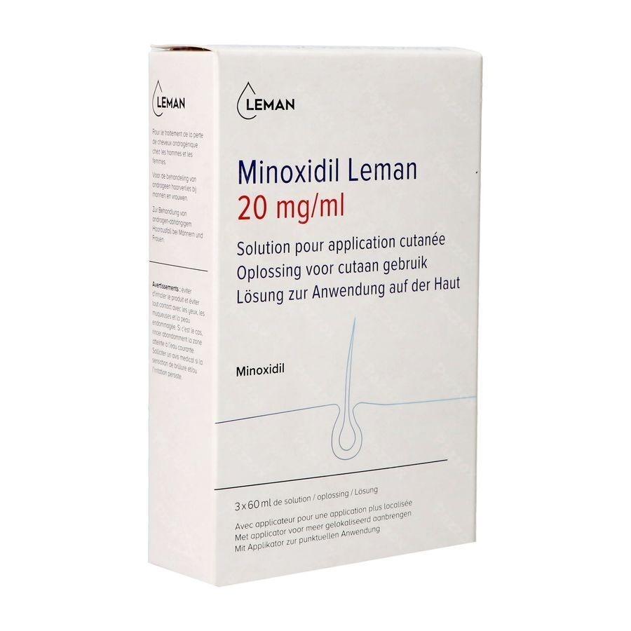 Minoxidil Leman 20mg/ml Opl Cutaan Gebruik 3x60ml
