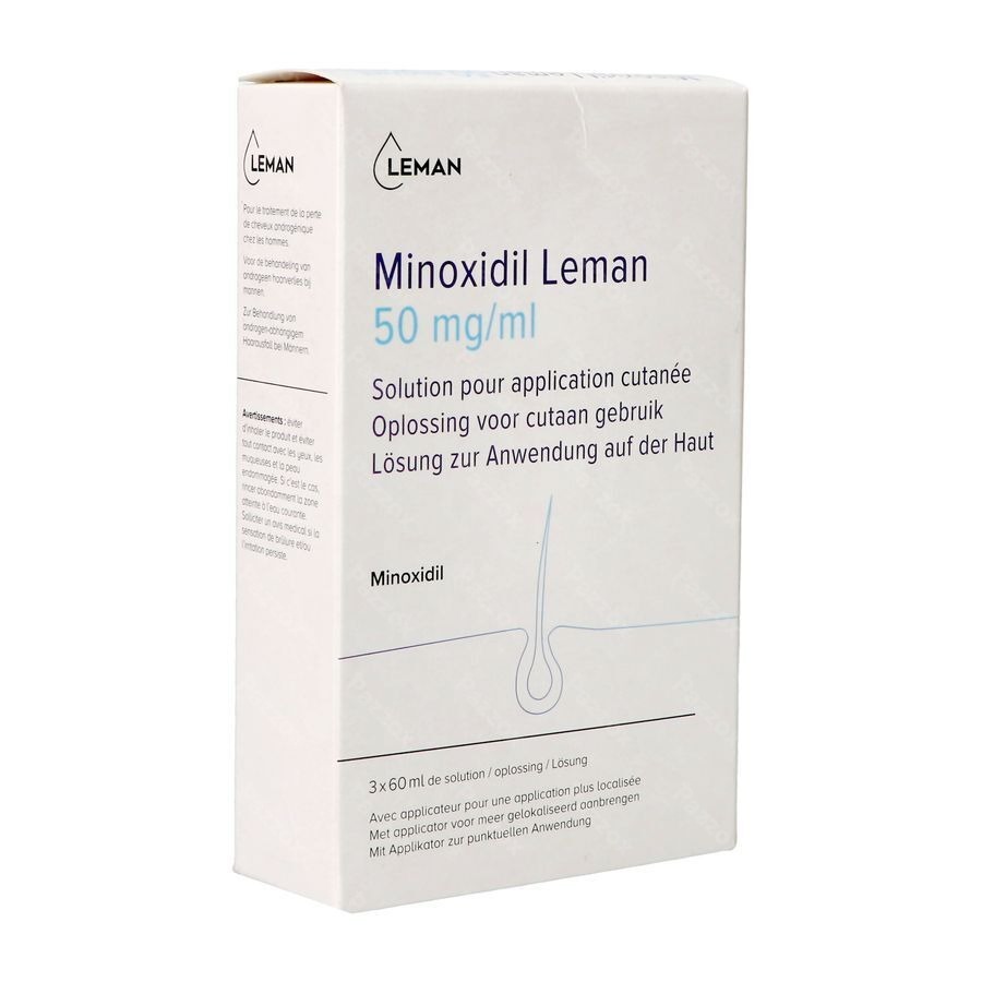 Minoxidil Leman 50mg/ml Opl Cutaan Gebruik 3x60ml