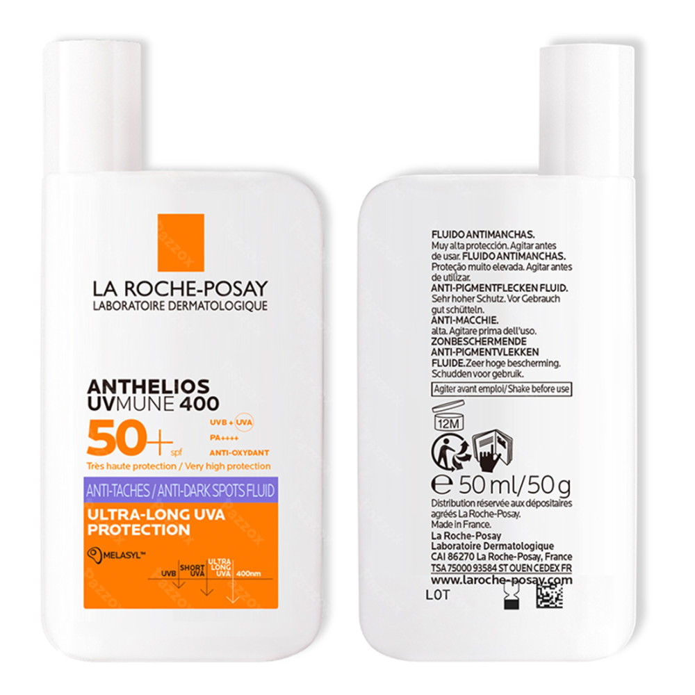 La Roche-Posay Anthelios UVMUNE 400 Anti-Pigmentvlekken Onzichtbare Zonnebrand Fluïde SPF50+ - 50ml