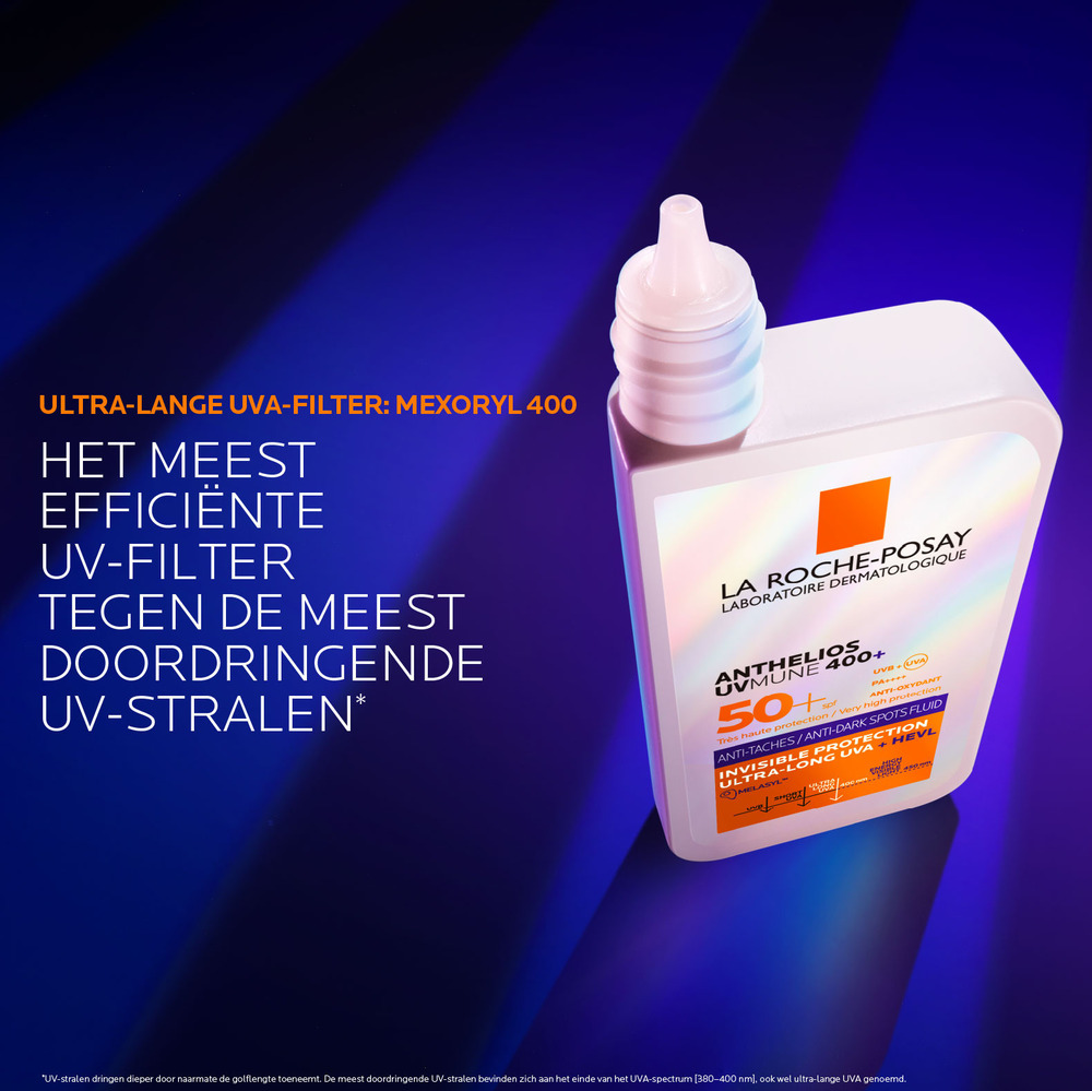 La Roche-Posay Anthelios UVMUNE 400 Anti-Pigmentvlekken Onzichtbare Zonnebrand Fluïde SPF50+ 50ml