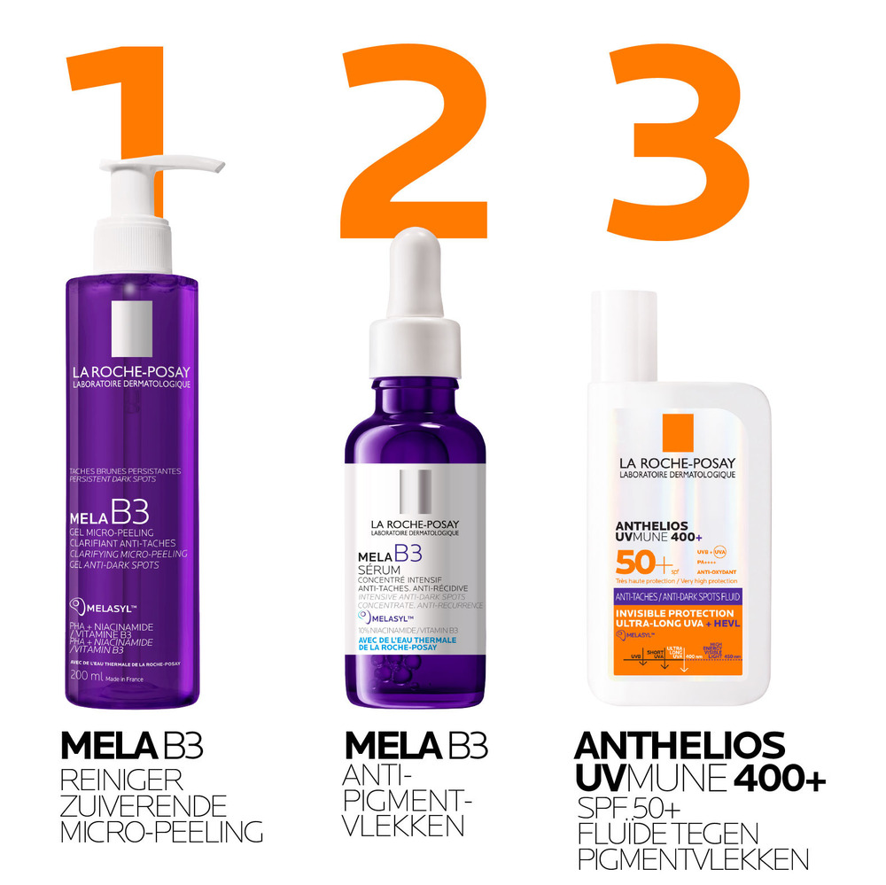 La Roche-Posay Anthelios UVMUNE 400 Anti-Pigmentvlekken Onzichtbare Zonnebrand Fluïde SPF50+ 50ml