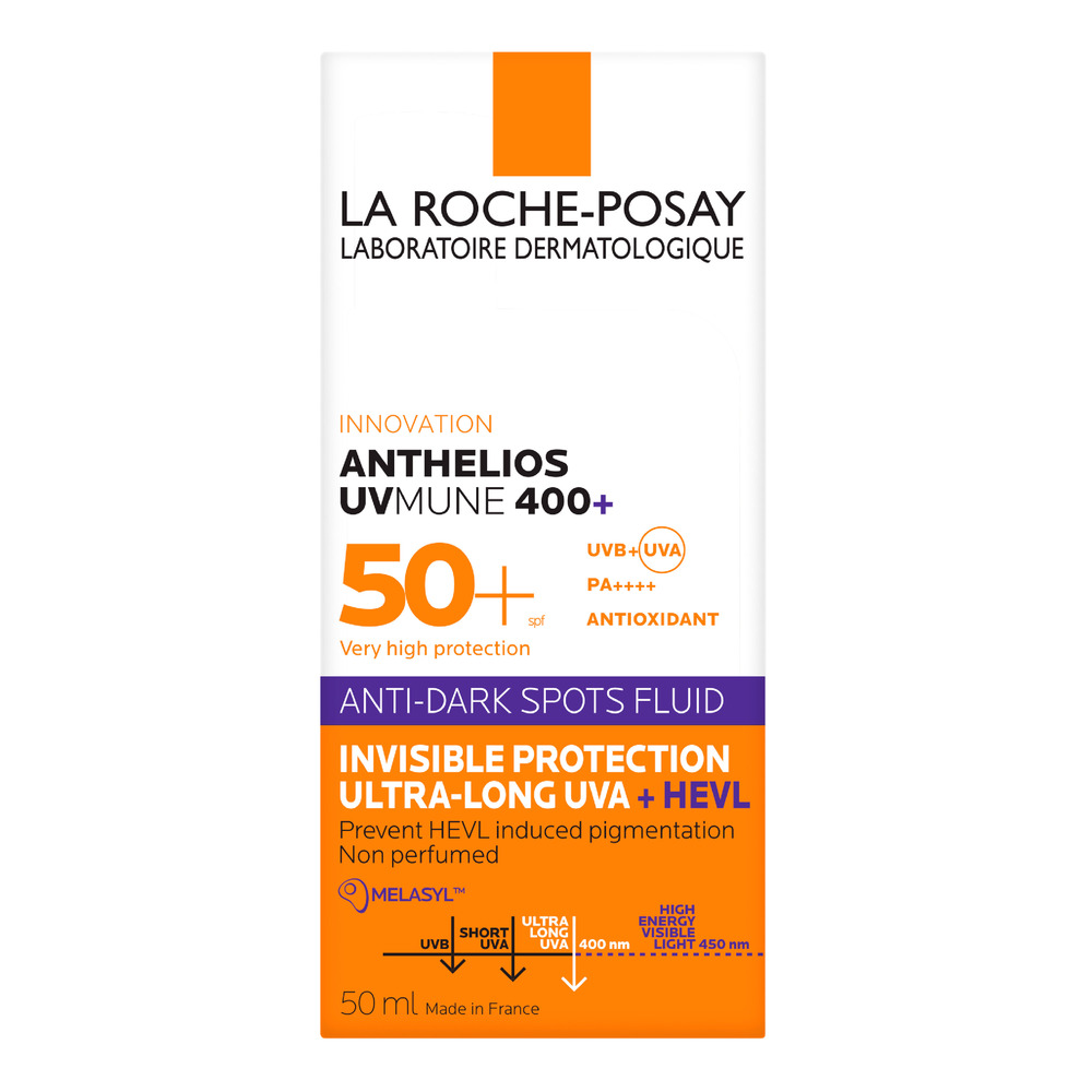 La Roche-Posay Anthelios UVMUNE 400 Anti-Pigmentvlekken Onzichtbare Zonnebrand Fluïde SPF50+ 50ml