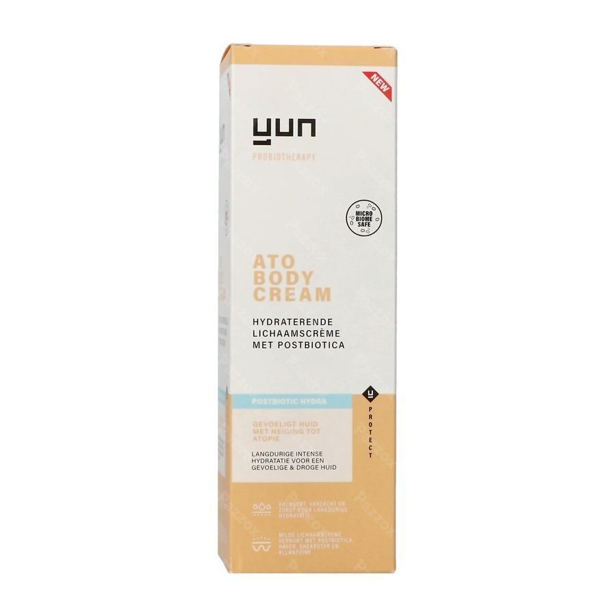 Yun Ato Postbiotic Hydraterende Lichaamscrème Zonder Parfum 200ml