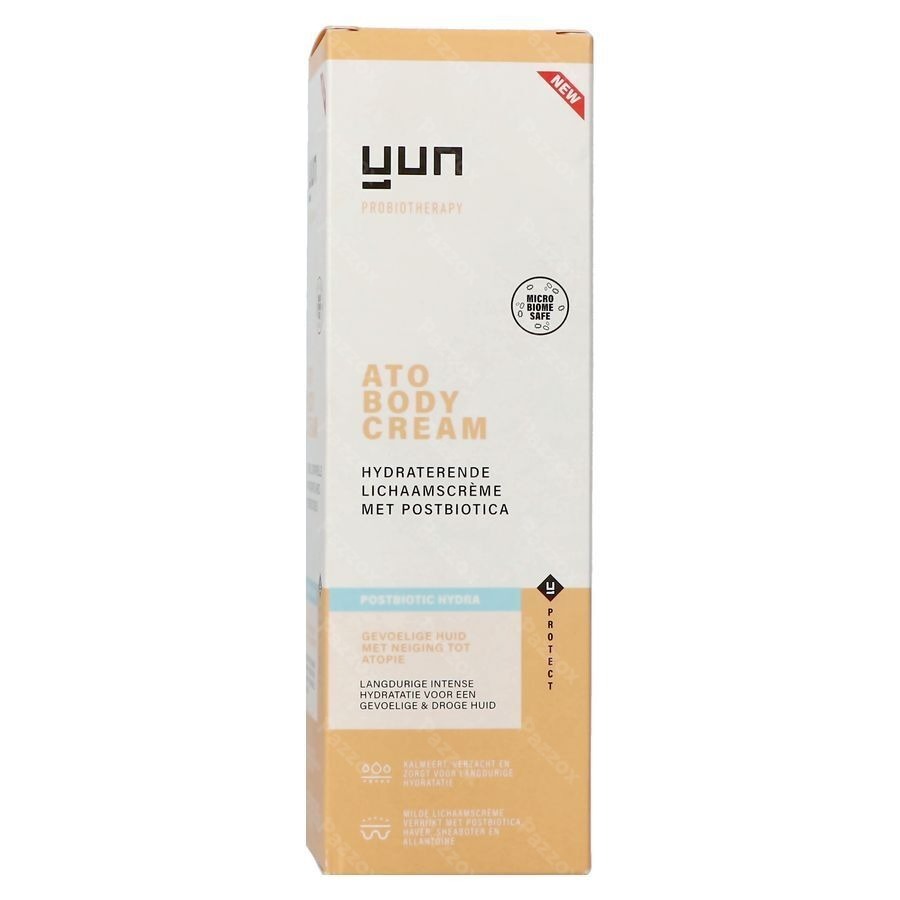 Yun Ato Postbiotic Hydraterende Lichaamscrème Zonder Parfum 200ml