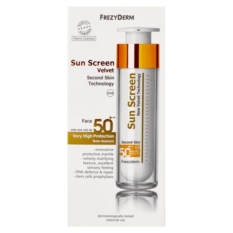 Frezyderm Velvet Gezicht Zonnecrème SPF50+ 50ml