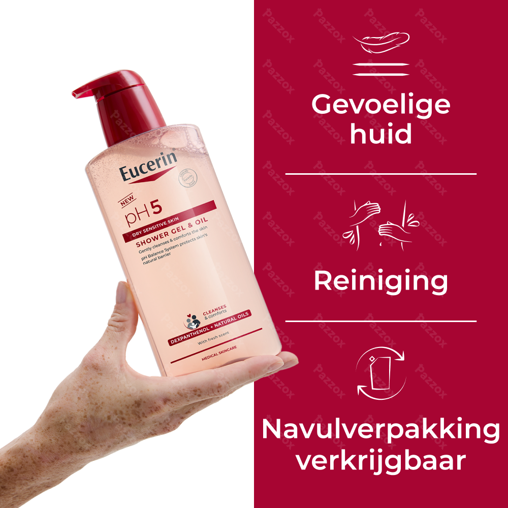 Eucerin pH5 Douchegel-Olie Droge en Gevoelige Huid 400ml