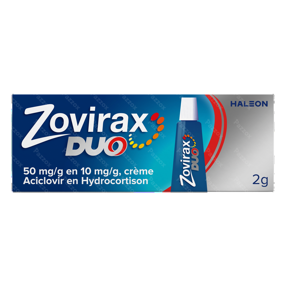 Zovirax Duo 50 mg/g en 10 mg/g crème