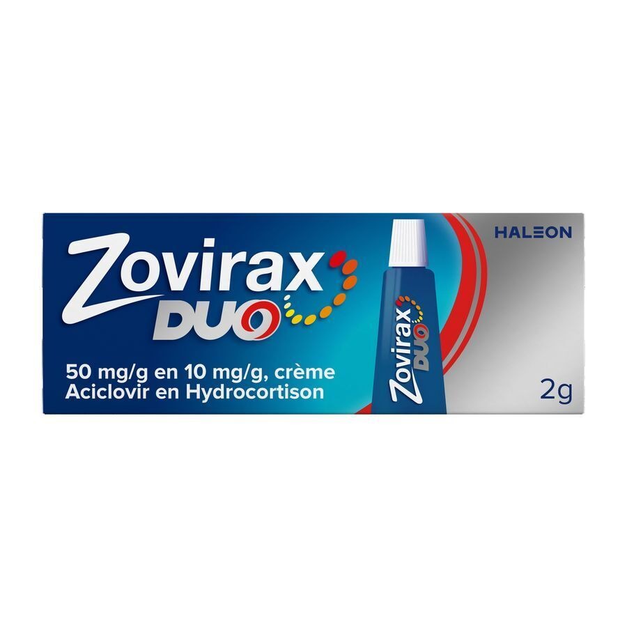 Zovirax Duo 50 mg/g en 10 mg/g crème