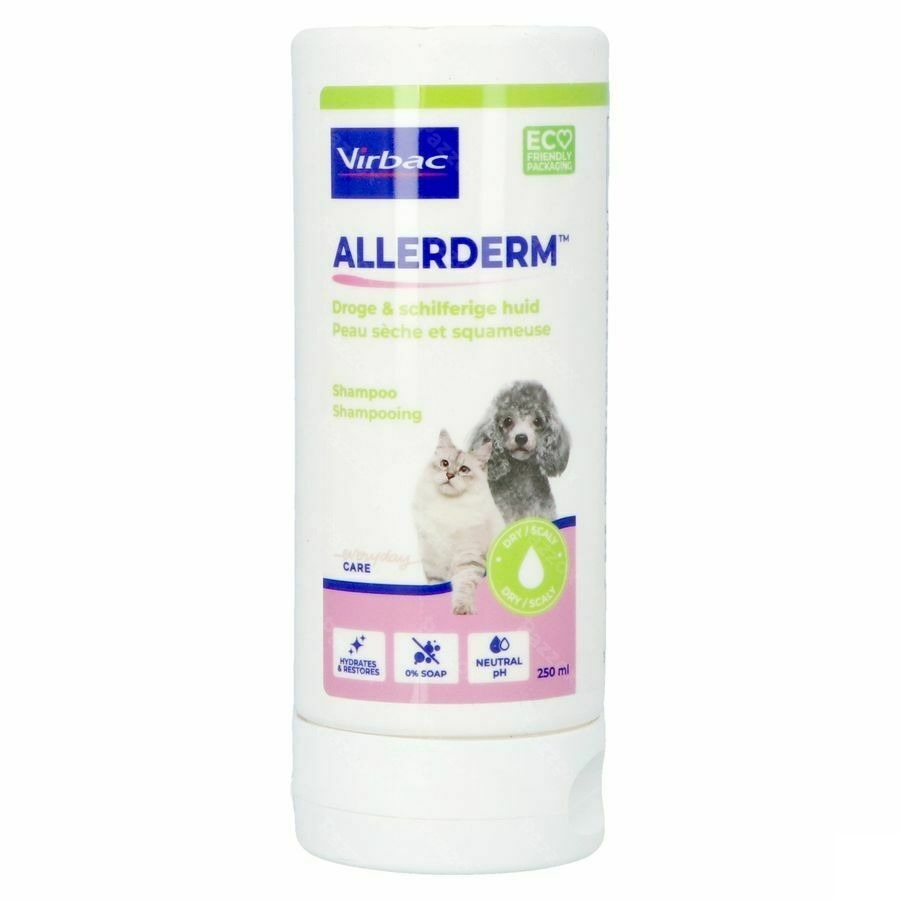 Allerderm Dry Skin Sh Hond&kat 250ml
