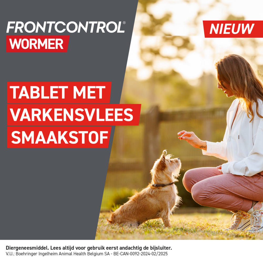 Frontcontrol Wormer Honden 2 Tabletten