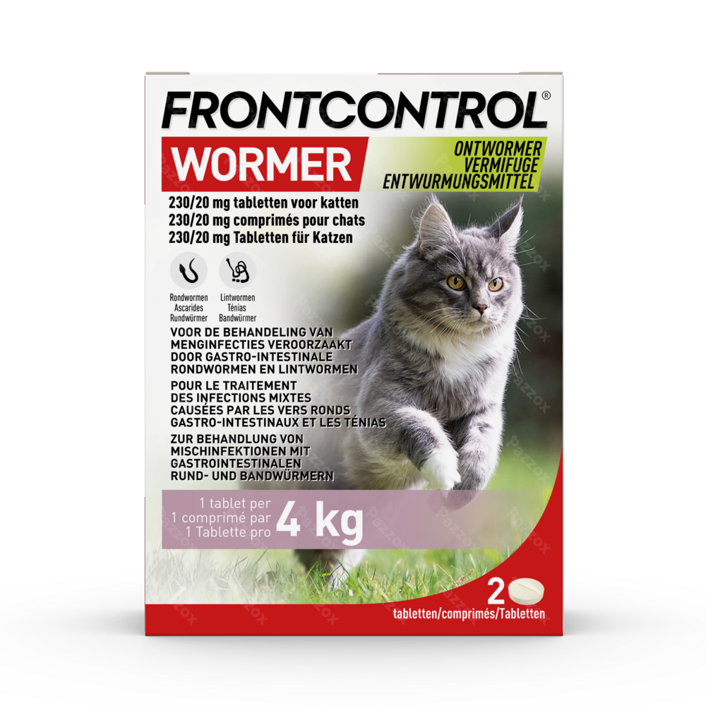 Frontcontrol Wormer Kat 2 Tabletten
