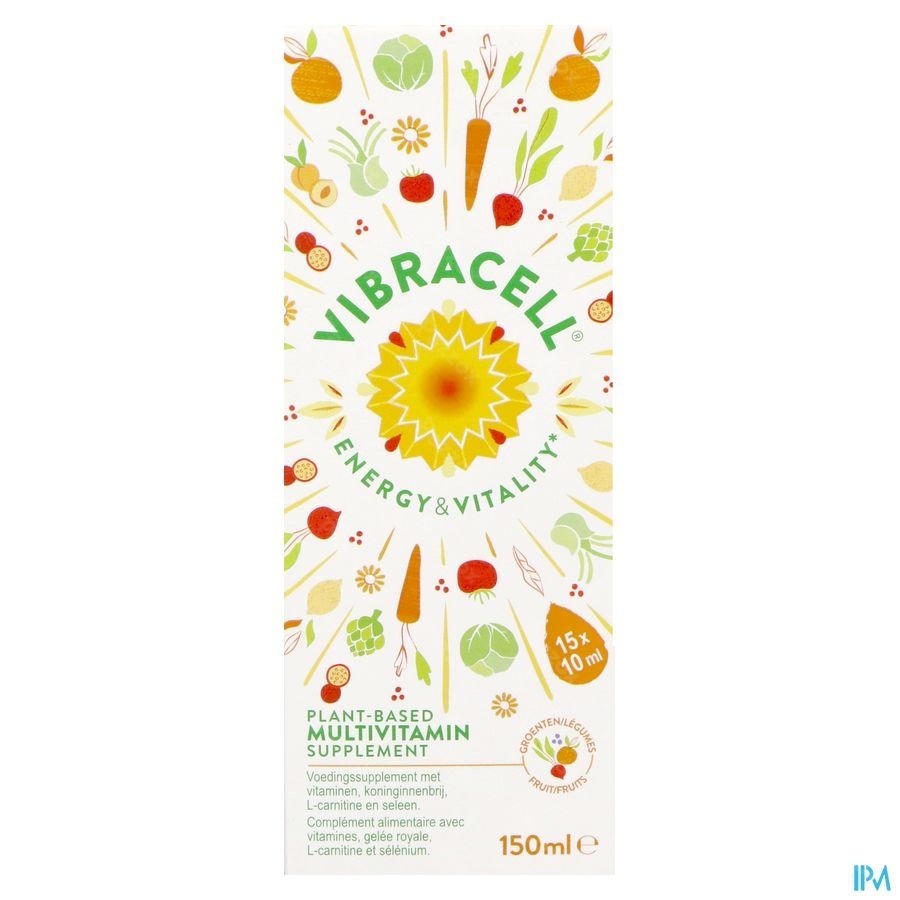 Vibracell Energy&vitality Plant.multiv.15x10ml Nf