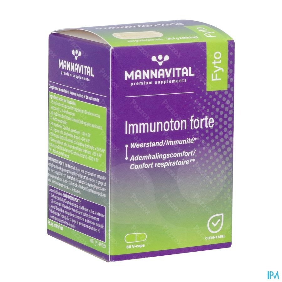 Mannavital Immunoton Forte V-caps 60