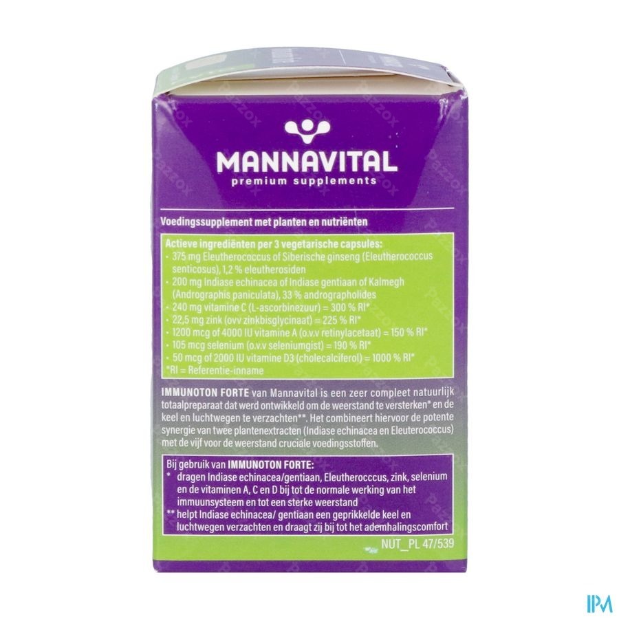 Mannavital Immunoton Forte V-caps 60
