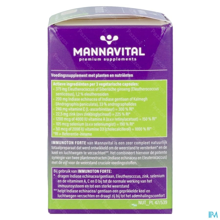 Mannavital Immunoton Forte V-caps 60