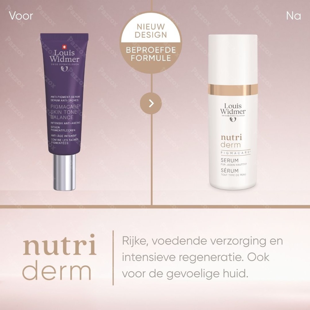 Louis Widmer Nutriderm Pigmacare Serum met parfum 30ml