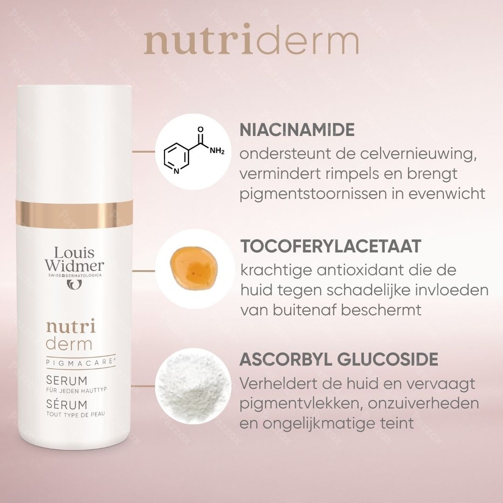 Louis Widmer Nutriderm Pigmacare Serum met parfum 30ml