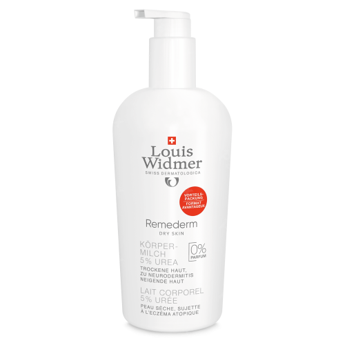Louis Widmer Remederm Lichaamsmelk 5% Urea Zonder Parfum Voordeelverpakking 400ml