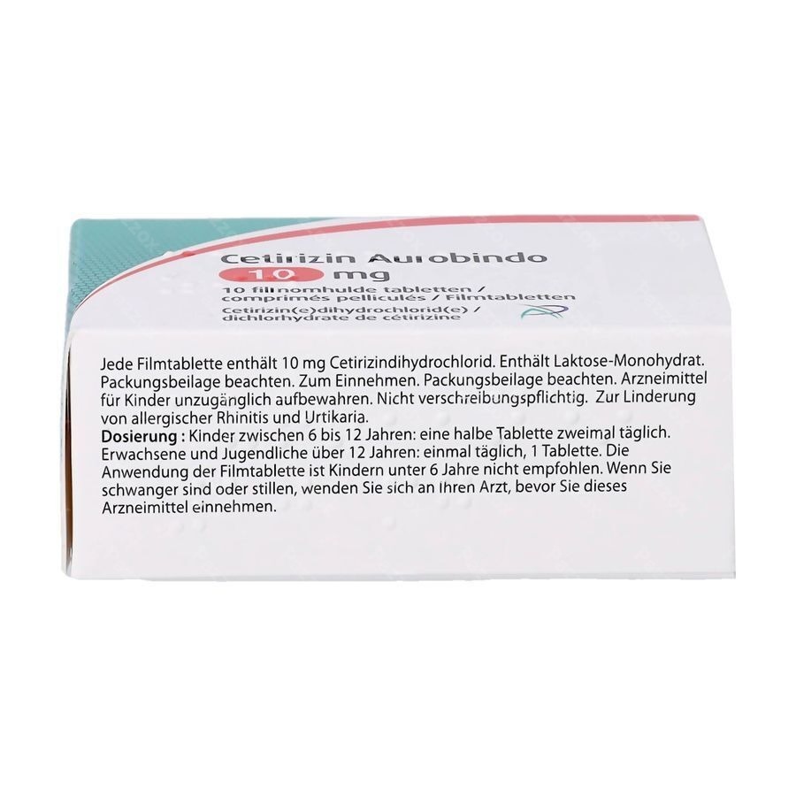 Aurobindo Ceterizin 10mg 10 Tabletten
