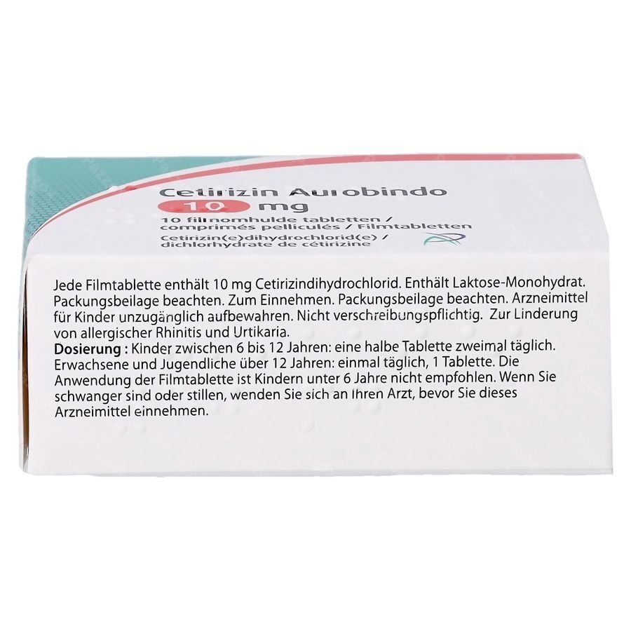 Aurobindo Ceterizin 10mg 10 Tabletten
