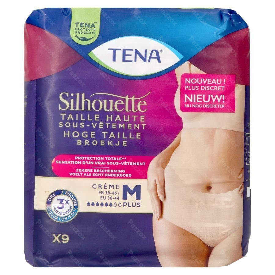 Tena Silhouette Plus Creme Hoge Taille M 9