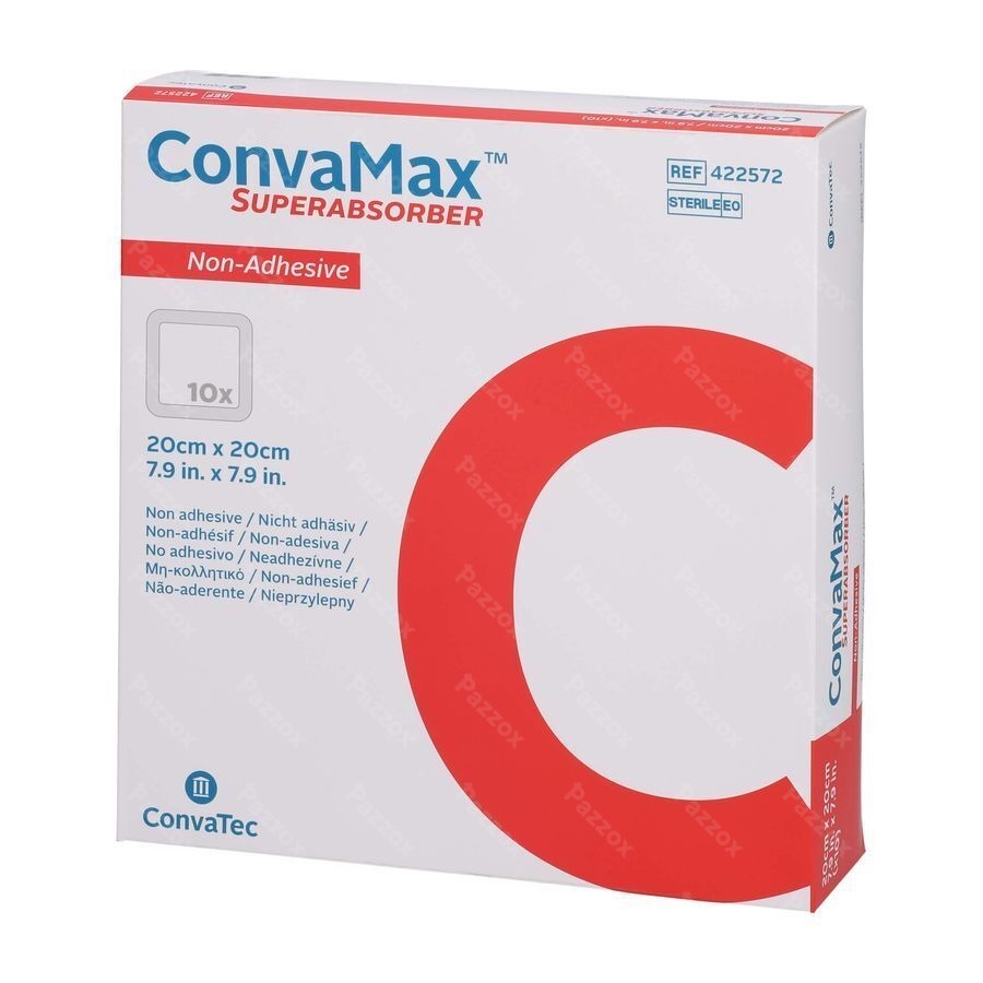 Convamax Superabsorber Niet Klevend 20cmx20cm 10 Stuks