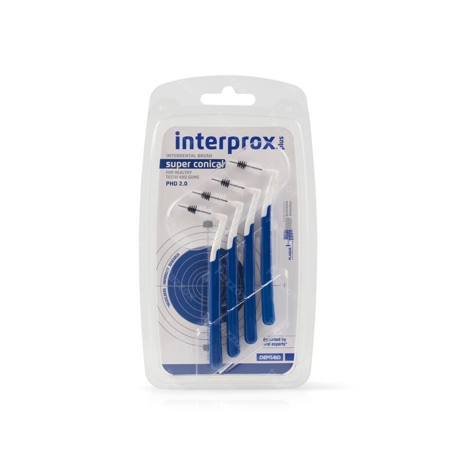 Interprox Super Conical Donkerblauw 4 Stuks