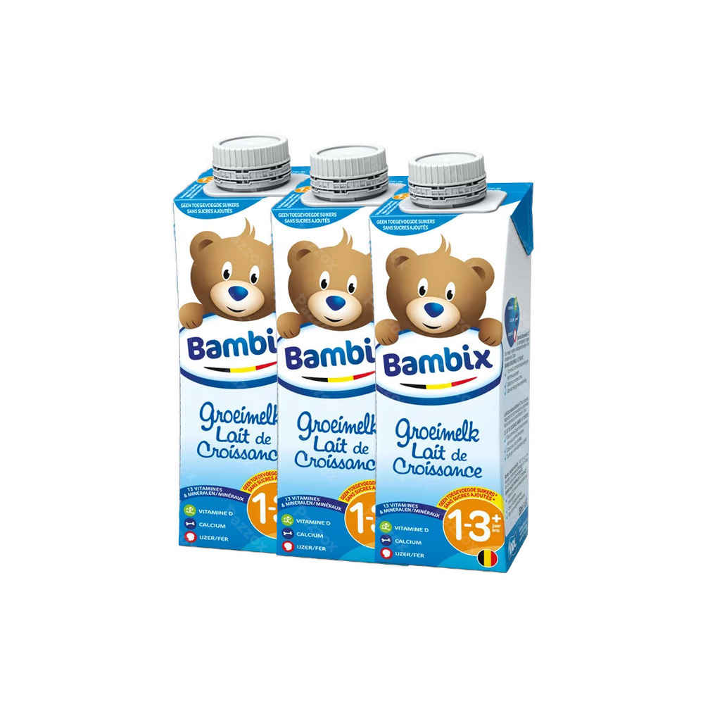 Bambix Groeimelk Natuur 1-3j 3x250ml