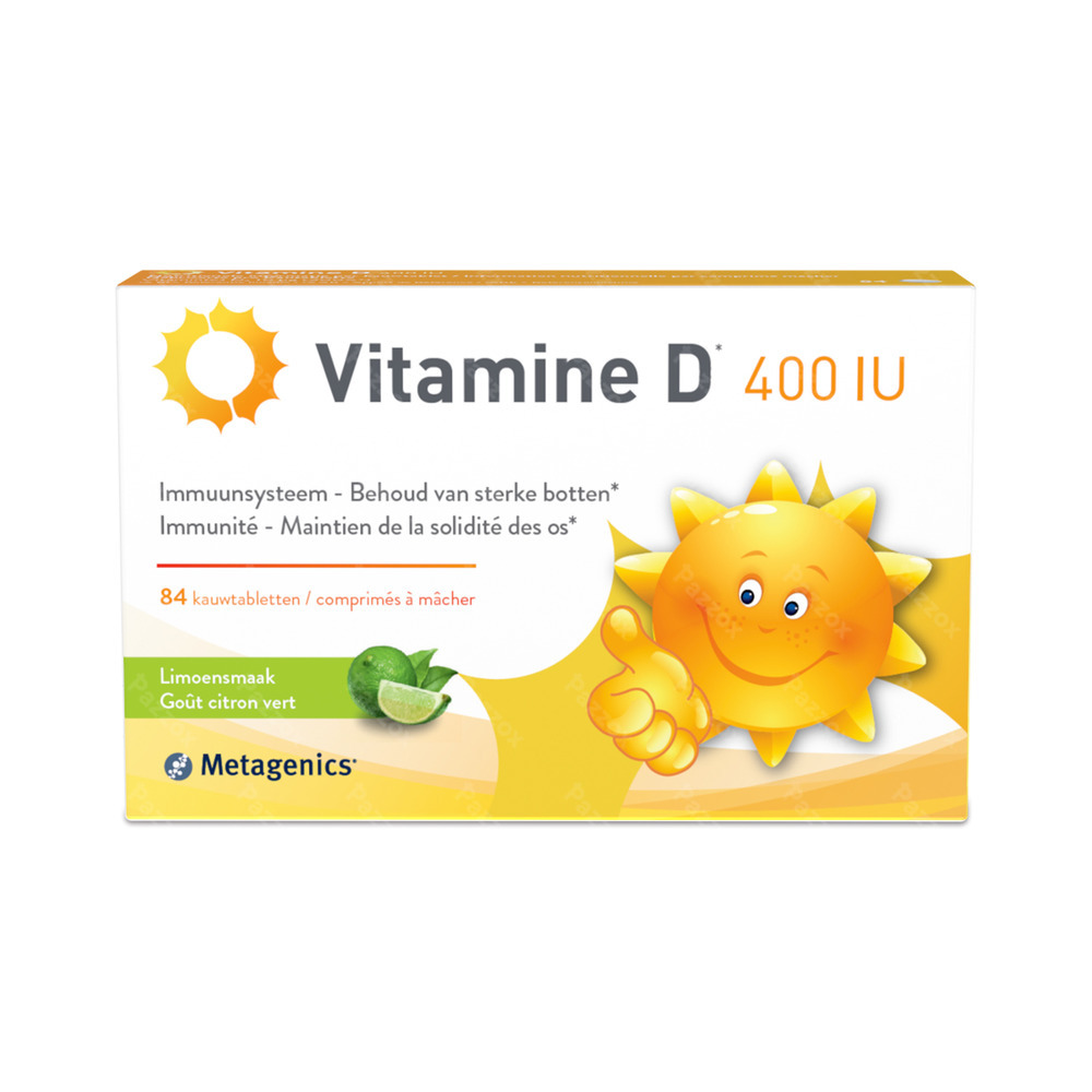 Metagenics Vitamine D 400 IU 84 Kauwtabletten